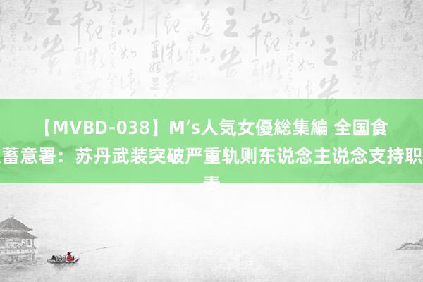 【MVBD-038】M’s人気女優総集編 全国食粮蓄意署：苏丹武装突破严重轨则东说念主说念支持职责