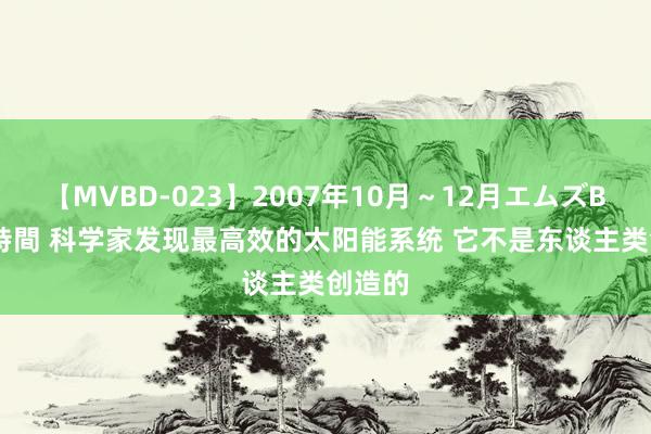 【MVBD-023】2007年10月～12月エムズBEST4時間 科学家发现最高效的太阳能系统 它不是东谈主类创造的