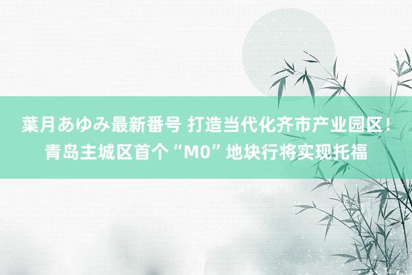 葉月あゆみ最新番号 打造当代化齐市产业园区！青岛主城区首个“M0”地块行将实现托福