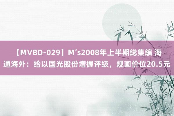 【MVBD-029】M’s2008年上半期総集編 海通海外：给以国光股份增握评级，规画价位20.5元