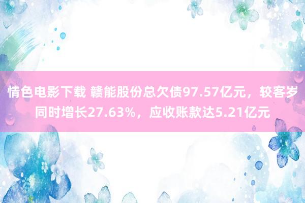 情色电影下载 赣能股份总欠债97.57亿元，较客岁同时增长27.63%，应收账款达5.21亿元