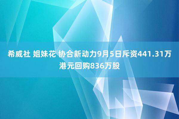 希威社 姐妹花 协合新动力9月5日斥资441.31万港元回购836万股